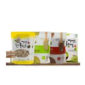 [증산왕김연도]김연도 웰빙혼합10곡 500g 5봉 + 녹미2봉+홍미2봉+찹쌀1봉