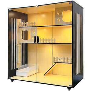 원목 고양이 캣타워 캣폴 호텔 고급 하우스 대형케이지