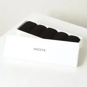 [헤지스](대구신세계)블랙 단색 면혼방 장목양말5종세트 HJSS4E510BK