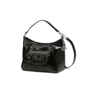 갤러리아 헤지스핸드백 HIBA4F524BK 블랙 로고배색 가죽 미니숄더백
