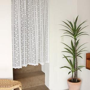 [기타]로맨틱 레이스커튼 창형 1장 작은방 주방 자수가리개