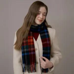 갤러리아 [엘르] 웨일스 울 롱 체크 머플러 SE44MW306