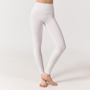 [KGPQ5O23_4A]데일리 요가팬츠 스판 9부 크림화이트 바지