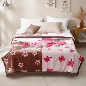 [애끌리아] 두툼한 더블로즈 HR 양면 밍크 극세사 담요(200x230)