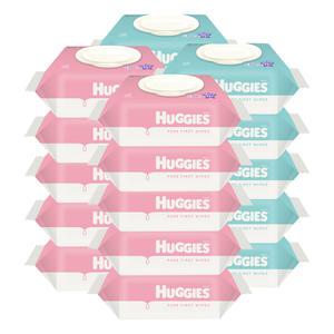 하기스 퓨어퍼스트 물티슈 캡70+11매 20개