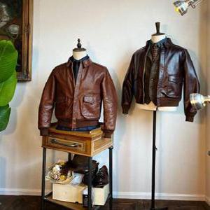 A2자켓 항공점퍼 A-2 공군 미국 남성 가죽 빈티지 폭격기 Jacket