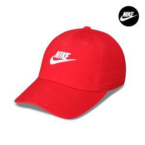 [나이키] NIKE 클럽 언스트럭처 퓨추라 워시드 볼캡 모자 유니버시티 레드 FB5368-657