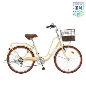 [삼천리자전거]자스민 7단 24 여성 바구니 삼천리자전거 2025년 - 완조립 공식