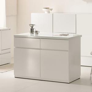 나무뜰 시오 E0 이지수납 광파오븐 인조대리석 아일랜드 홈바 식탁 렌지대 수납장 1200X600 YDF271C