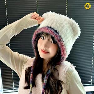 니트 벙거지 예쁜 트루퍼햇 겨울 모자 귀달이 군밤 여성