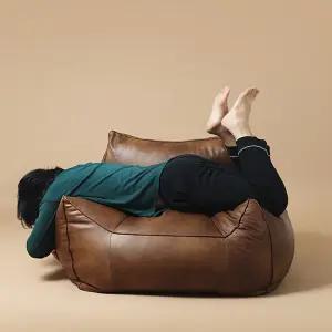 톰 소프트 기능성 가죽 빈백 소파 1인용 가벼운 독서 의자