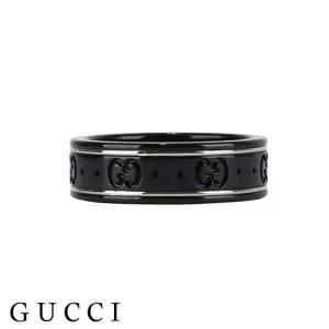 [구찌] 화이트골드 아이코닉 반지 YBC225985001