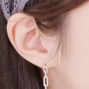 [하프클럽/]러블리체인 드롭 귀걸이