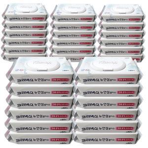 크리넥스 안심 물티슈 항균 캡 60매 x30개 99.9 살균 소독 티슈