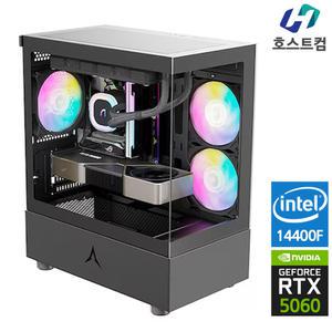 인텔 i5 14400F RTX 5060 게이밍 조립컴퓨터 롤 발로란트 오버워치 배틀그라운드 디아블로 본체 PC1