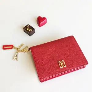 갤러리아 DCWA5F002 닥스 레드 DAKS 참장식 포인트 DD로고 카드지갑