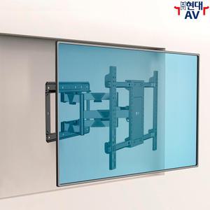 칼록 Kaloc H10 초대형 TV 벽걸이 브라켓 거치대, 120인치/100kg/VESA 800x600mm 지원, 상하 각도 및 좌우 회전 조절 가능, 케이블 정리 지원, 한글 안내서 기본 제공, 현대AV 수입품, 삼성 LG 호환