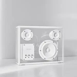 [리스닝룸 by ODE](강남점)트랜스페어런트 라지 화이트 투명 블루투스 스피커 Large Speaker White