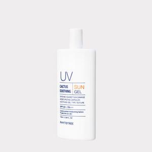 피토트리 선인장 수딩 아쿠아 선젤 100ml 얼굴 바디 피부 수분 진정 백탁 끈적임 없는 대용량 촉촉한 건성