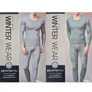 TRY 젠틀양면 남성 내복상하세트 보온내의 남자겨울내복 면내의 환절기 내의세트