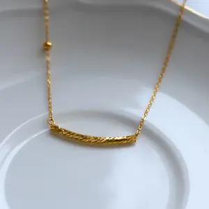 대한민국금거래소 컷팅 파이프 포인트 24K 순금 목걸이 3.75g + 18K 연결장식 여자 데일리 선물 스틱체인