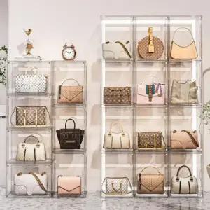 투명 아크릴 가방정리함 45x33x33cm 초특대형