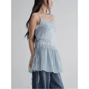 시어 레이어드 미니 원피스  스카이 블루 (355771LYBQ)