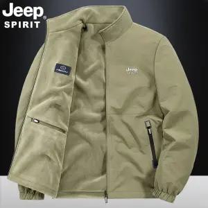 JEEP SPIRIT 가을 겨울 남성 캐주얼 재킷 양면 스탠드 칼라 재킷