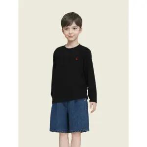 [BEANPOLE KIDS] [Essential] 수피마 베이직 긴소매 티셔츠 - 블랙 (BI5841UE15)