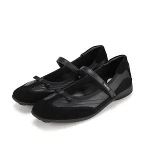 바바라 양가죽 리본 장식 스포티 메리제인 여성 플랫 3cm_BBH534