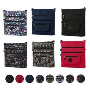 88_57 납작 지퍼 크로스백 여성 보조가방 캐주얼 실용 출퇴근가방 여행크로스백 나들이백