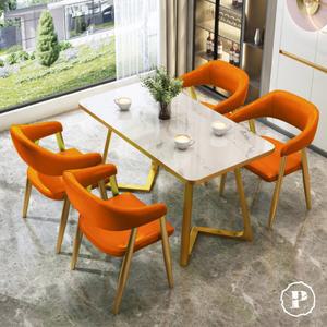 4인용 카페체어 디자인 고급 대륙의실수 테이블세트CA28 식당 카페 가정용 라운드