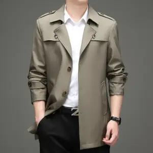 트렌치코트 남성 봄가을 정장 얇은 루즈핏 바바리 심쿵희망