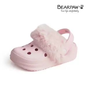 [롯데백화점]베어파우 아동화 털 탈부착 슬리퍼 클로그 핑크 CONNIE KIDS K884079PD-K