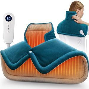 목과 어깨를 위한 온열 패드, 를 위한 2파운드 무게의 목 온열 패드, 아버지의 날 생일 크리스마스 선물, 아버지 남성 여성 엄마, 아버지 남편 선물, 6가지 난방 설정 자동 꺼짐 홈 오피스