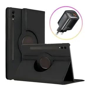 갤럭시탭S10 FE 플러스 크로스 레더 케이스+Toocki 33W 고속충전기 (WFK2L4W)