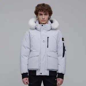 [내셔널지오그래픽][기존가 369000원] N234MDW930 남성 타루가 퍼 트리밍 후디 다운 점퍼 MC GREY