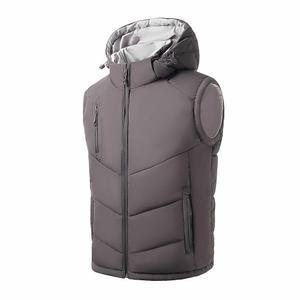 보르치 남성 겨울 다운 재킷, 누빔 후드 추운 날씨 따뜻한 아우터