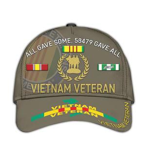 베트남 남성용 베테랑 모자 모두 참전 용사 자랑스러운 미국 아버지 애국 군모 선물