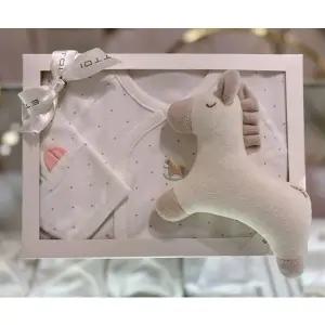 [에뜨와](본점) (말띠임신출산선물 )토드배내저고리X딸랑이세트 (07R017041S9)