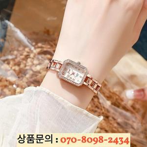 여성용 패션 브랜드 시계 럭셔리 선물 팔찌 손목 라인석 사각 학생 쿼츠 드롭쉽