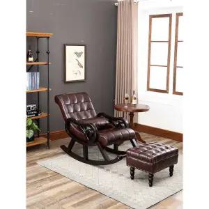 고급흔들의자 고급 흔들 의자 북유럽 가죽 스윙 체어