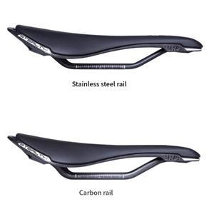 오리지널 시마노 PRO 스텔스 로드 자전거 안장 카본/스틸 레일 사이클링 시트 쿠션 중공 142/152mm