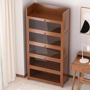 유리도어 나무책장 서재 공부방 캐비닛 거실 수납장