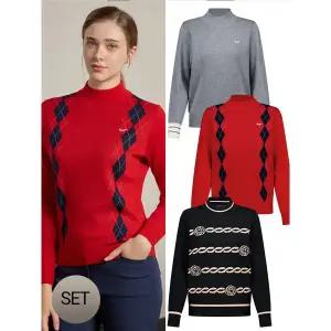 [하프클럽/울시]여성 울블렌디드 니트풀오버 3종세트 APWSKN24W70W