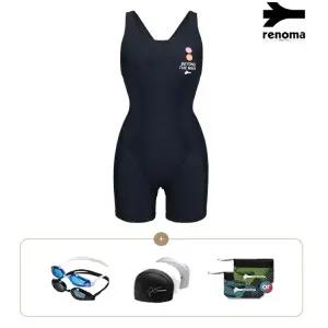 [롯데백화점]레노마 여성스마일러2.5부반신수영복수경수모세트 LS2F261SET_BK