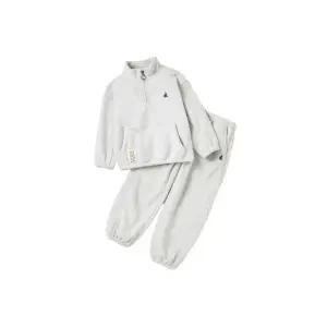 빈폴 BEANPOLE KIDS 플리스 긴소매 반집업  긴바지 2PCS 상하 세트 베이지 (BI5X41U05A) BI5X41U05A 50491