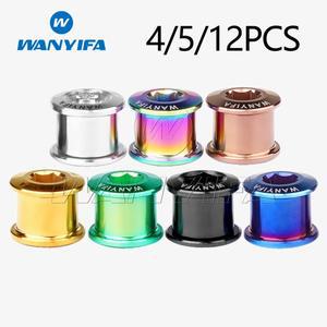Wanyifa 티타늄 볼트 통합 크랭크셋 Mtb 체인휠 나사 모노플레이트 치과 플레이트 6.5mm 산악 자전거용 4개