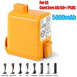 5000mAh 교체용 배터리 호환 LG 호환 Cord Zero EAC 63382204 A9A9SP9A9K-COREA9MAXA9T-UltraA9K-PROA9NA9M