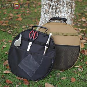 캠핑 베이킹 팬 가방 옥스포드 천 식기 플레이트 정리함 다목적 대용량 야외 해변 피크닉 600D